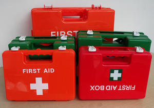 Kit de seguridad montado en la pared, caja de botiquín de primeros auxilios promocional de plástico grande, contenedor impermeable de plástico plano para medicamentos - Product Image 2