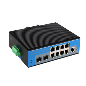 DC12V-52V 8 *10/100/1000M พอร์ต+ สวิตช์พอร์ตไฟเบอร์ 2 พอร์ต รองรับสวิตช์โปรโตคอล IEEE802.3af/IEEE802.3at - Product Image 2