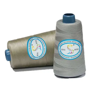 Spun Sewing Thread for Sewing Fabrics Teabag Packing Box Indonesia Benang Jahit Serat Stapel Poliester 100% Polyester Knotless