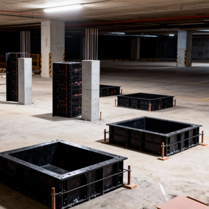 Système de coffrage de colonne réglable, moule de pilier, système de gabarit, coffrage en plastique pour béton - Product Image 2