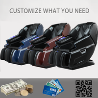 Fauteuil de massage commercial à commande vocale IA, fauteuil inclinable 4D pour massage complet du corps, portable, zéro gravité