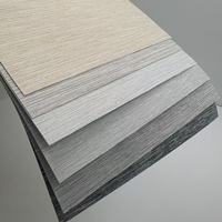 Tissu pour store enrouleur à texture verticale aspect lin, matériau occultant complet en polyester pour projets résidentiels, bureaux et hôtels