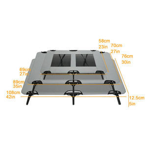 Elevated Dog <strong>Bed</strong> Fabric Outdoor <strong>Pet</strong> Cat Cooling <strong>Bed</strong> 600D Oxford and Mesh Removable Cover <strong>Pet</strong> <strong>Beds</strong> &amp; Accessories - Product Image 6