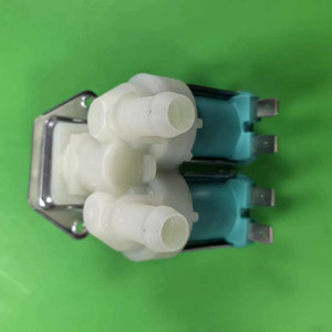 Vanne solénoïde à filetage externe à 6 points en nylon, un entrée-deux sorties, pour l'arrivée d'eau dans les machines à laver, pièce d'appareil de lavage - Product Image 5