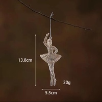 Noël Mini Ballerine En Plastique Ornement Décoration Arbre De Noël En Gros Décorations Ballet Fille