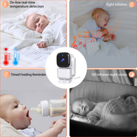 Anicebb Toptan 5 inç 1080p WiFi 2.4G Çift Modlu Video Bebek Monitörü Kamera İki Yönlü Ses Gece Görüşü Müzik Çalar Ninniler
