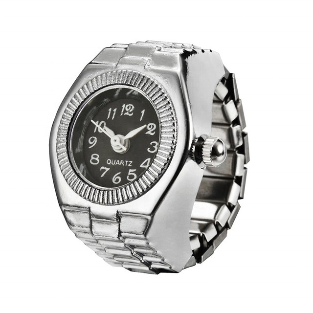 RisingMoon Fashion Digital Ring Watch Women Couple Ring Quartz Watch Finger Watch Ring