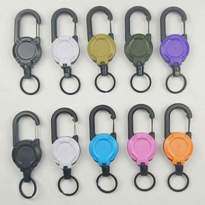 Retractable Iron Lanyard Keychain Flower Design-Portable ABS Plastic Digital Printing Anti-lost Key Holder for <b>Backpacks</b> Fishing - Product Image 2