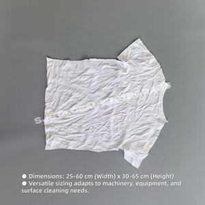Trapos de algodón blancos estampados para limpieza industrial, paños de limpieza de máquina, trapos de algodón tejido blancos - Product Image 3