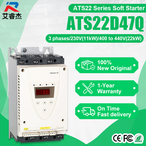 Arrancador suave trifásico para motor de CA Schnei Der ATS22D47Q, 47A 22KW 220V/380V, controlador de arranque suave con control vectorial industrial - Product Image 1