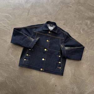 New High Luxury Button Cotton <b>Denim</b> Jackets Blue Baggy Japanese Selvedge <b>Denim</b> Fabric Streetwear Casual Mens Jacket <b>Coats</b> - Product Image 1