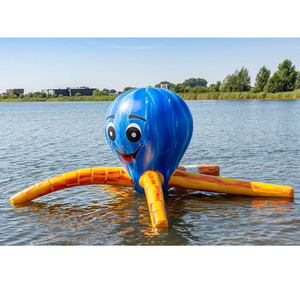 Parque de Obstáculos Inflable Flotante en Agua Abierta con Iceberg, <span class=keywords><strong>Monstruo</strong></span> y Tobogán en Forma de Torre - Product Image 3