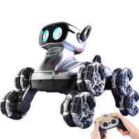 2,4 GHz Fernbedienung Roboter Hund RC 8 Rad Stunt Fahrzeug mit Auto Demo Light Musik Ear Touch Barking Perfektes Geschenk für Kinder
