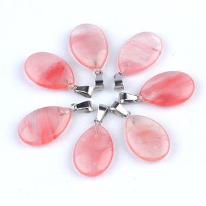 Nouvel Arrivage DIY : Pendentif Goutte Plate en Agate Fauve Style Pierres Naturelles de Guérison pour Collier Tricoté à la Main – Idéal Cadeau - Product Image 6