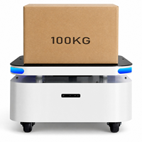 Chasis de Robot AMR M65 con Capacidad de Carga de 100 kg, SDK Abierto, ROS2, Navegación Láser SLAM para Desarrollo de Robots de Manipulación de Materiales