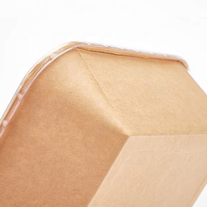 Chưa tẩy trắng nâu dùng một lần vuông nhỏ ăn trưa hộp takeout container với nắp để đi đưa ra Vỏ Sò cho thực phẩm - Product Image 4