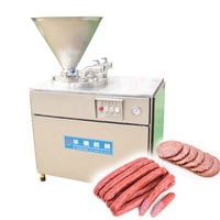 Machine à farcir les saucisses automatique hydraulique à double tube HUAGANG avec moteur et pompe en acier inoxydable 304