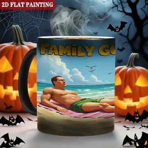 Frosted Black Exterior <b>Ceramic</b> <b>Mug</b> 11oz Heat Activated Daily Cup - Product Image 6