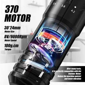 Macchinetta per Tatuaggi Wireless Professionale XNET 370 con Motore e Corsa Regolabile 2.0-4.2mm per Principianti e Artisti del Body Art - Product Image 2