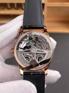 Reloj de Pulsera de Cuero Mecánico Automático Casual con Reserva de Marcha, Calendario, Tres Agujas, Fondo Transparente y Cristal de Zafiro de Edición Limitada - Product Image 5