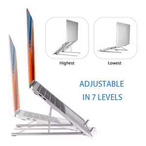 2025 Mới Đến 7-Cấp Có Thể Gập Lại Máy Tính Xách Tay Đứng 15.6-Inch Tối Đa Ergonomic Máy Tính Xách Tay Chủ Riser Nhôm Thoải Mái Góc - Product Image 5