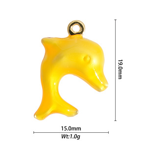 Copper Alloy Seashell Dolphin Charms Multicolored DIY Jewelry Pendant Ocean Series Necklace Accessory Unisex - Product Image 3