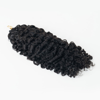Extensions de cheveux humains 100% naturels en crochet à plumes douces 2026, pré-bouclées, pour tresses torsadées au crochet, aspect naturel, grande quantité en stock