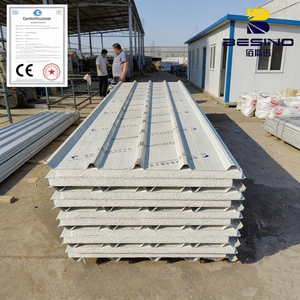 Panneaux <span class=keywords><strong>de</strong></span> toiture sandwich ignifuges et étanches à <span class=keywords><strong>prix</strong></span> compétitif, panneaux <span class=keywords><strong>de</strong></span> toiture isolés en aluminium à joint debout pour la construction <span class=keywords><strong>de</strong></span> maisons, tôles métalliques - Product Image 5