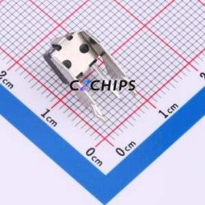 TC-6615-6.5 Tactile Switch Through hole,7.5x6mm Switch Single Pole Single Throw Round Button 2.6N Right Angle Insert - Product Image 2