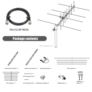 <span class=keywords><strong>Antenne</strong></span> Yagi directionnelle Sanda 2m 70cm. <span class=keywords><strong>Antenne</strong></span> de station de base pour radioamateur 11 éléments, réajustée UHF VHF 144-146 MHz 430-440 MHz, 13 dBi - Product Image 4