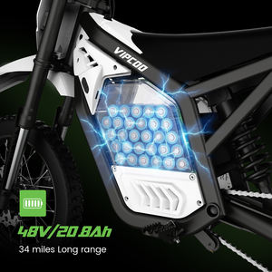Bicicleta Eléctrica VIPCOO H2 en Stock en el Reino Unido, Potente Motocicleta Eléctrica de 48v 20.8AH, Largo Alcance de 50-60km, Bicicleta Todoterreno Eléctrica - Product Image 5