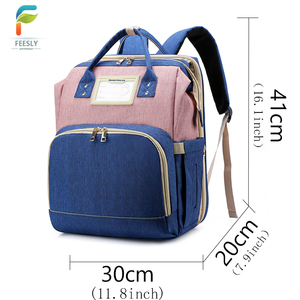 2024 New Large <b>Baby</b> Sleep Fold Bed <b>Bag</b> Custom Organizer Designer New <b>Nappy</b> Tote Stroller Mommy Mummy Diaper <b>Bag</b> Backpack - Product Image 3