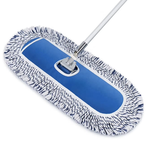 Mop per Pavimenti Commerciale di Grandi Dimensioni con Manico in Acciaio Inox per Hotel e Palestre, per Pulizia a Secco e Umido - Product Image 3