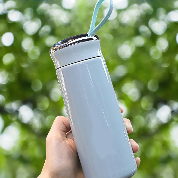 Kid Glas Wasser flasche Neu für Outdoor Drink Juice Style Tragbare 400ml Camping Minimalist Unisex Nachhaltige Wärmedämmung