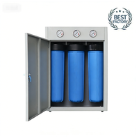 Système de filtration d'eau 3 étapes Big Blue 20 pouces pour toute la maison, haute pression 10 bars, idéal pour villa au Moyen-Orient