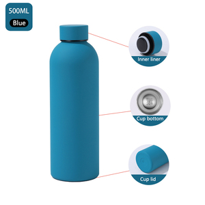 500ml in acciaio inox rivestito Thermos Cup lavabile per lavastoviglie caldo/freddo diretto bere fiaschetta termica per palestra campeggio acqua bollente - Product Image 2