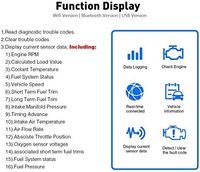 Vgate ICar 3 WiFi OBD2 ELM327 Herramienta de Diagnóstico para Autos, Adaptador de Interfaz de Escaneo para IOS y Android