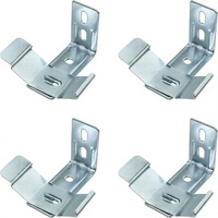 Supports de montage en forme de L pour stores verticaux en fer, légers, à fixation murale/plafond, avec cadre d'extension à clip