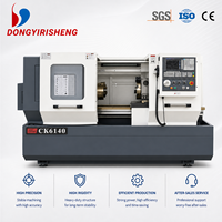 Torno CNC Automático de Alta Precisión CK6140 con Control GSK, Doble Husillo, Bancada Plana, Servicio Ligero, 220V