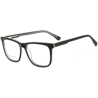 Monture de lunettes rectangulaire classique Elan Optical RD26122 de bonne qualité, monture intégrale unisexe en acétate, vente directe d'usine