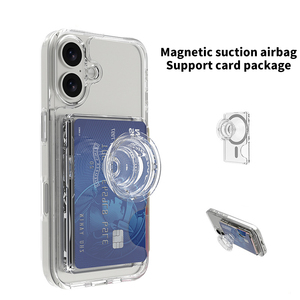Portefeuille magnétique translucide Minibook, porte-cartes de crédit personnalisé, portefeuille Msafe, support réglable, porte-monnaie fin, cadeau pour iPhone - Product Image 1