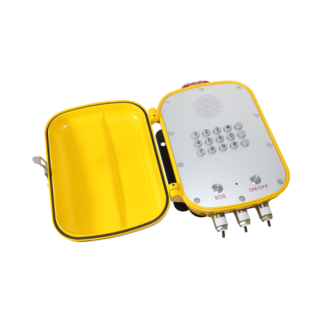 V PoE Powered SIP Phone with Dual SIP Line for Hazardous Chemical Plant in Professional Explosion-Proof Phone