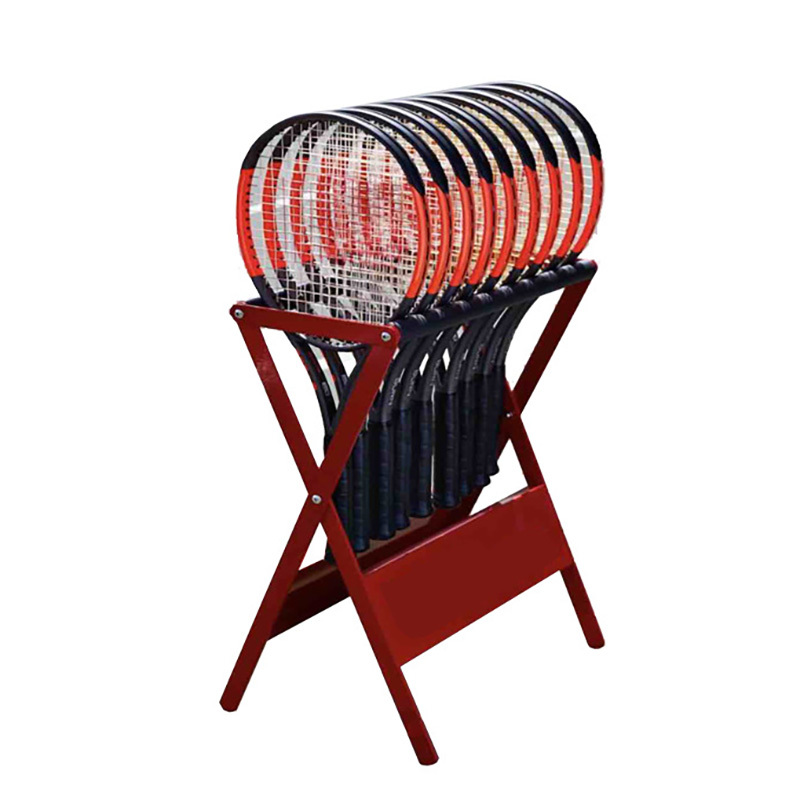 CAQYPVH Support pour Raquettes de Badminton, Présentoir Robuste en Fer, Montage Facile, Idéal pour La Maison, L'école, La Salle de Sport et Le Terrain de, Style A