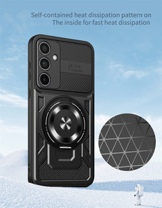 2 Trong 1 Vòng Chân Đế Điện Thoại Di Động Trường Hợp Máy Ảnh Ống Kính Bảo Vệ Cover Quay Lại Đối Với Samsung Galaxy A17 A07 A56 A36 A26 - Product Image 3