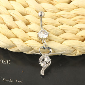 पेट बटन के छल्ले जनजातीय लटकना सेट सर्जिकल इस्पात 14G घुमावदार Barbells भेदी बार शरीर के गहने नाभि भेदी - Product Image 6