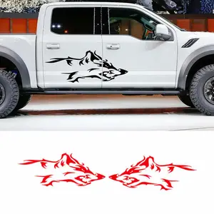 Lobo Decalque Do Carro Adesivos Pickup Corpo Side Styling Decoração Decalque Land Cruiser Nissan Corpo Capa Scratch Auto Tuning Acessórios