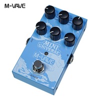 M-vave mini-universe pemodelan Digital Pedal gitar Reverb Pedal efek logam untuk Amplifier untuk perdagangan luar negeri