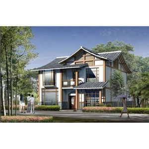 Villa préfabriquée sur mesure en acier léger Yuxi, design moderne, solution complète de reconstruction rurale autogénérée sur site - Product Image 2