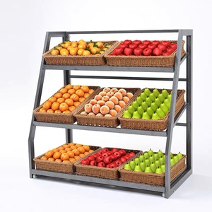 Estantes de exhibición de frutas de madera fuerte para <span class=keywords><strong>supermercado</strong></span> - Product Image 6