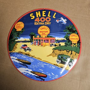 Letreros de Porcelana Esmaltada Vintage de <span class=keywords><strong>Conoco</strong></span> Rojo para Gasolina y Aceite, con Descuento al por Mayor - Product Image 5
